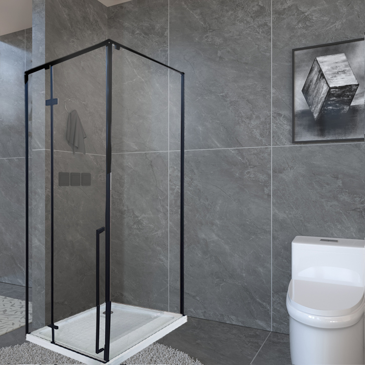 square black shower enclosure with shower tray  B-A020